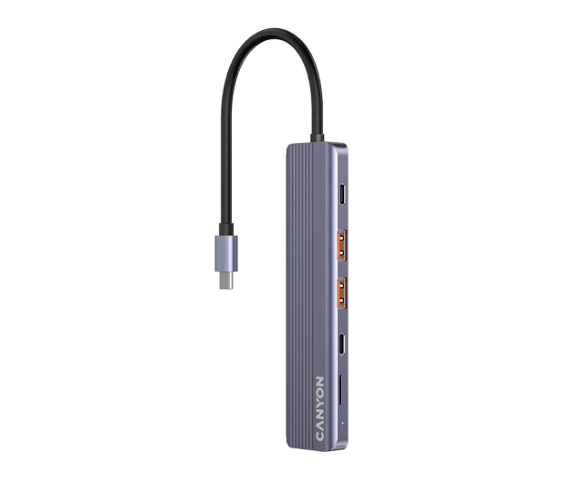 CANYON HUB DS-17 6 w 1 4k USB-C Szary - 1348471 - zdjęcie